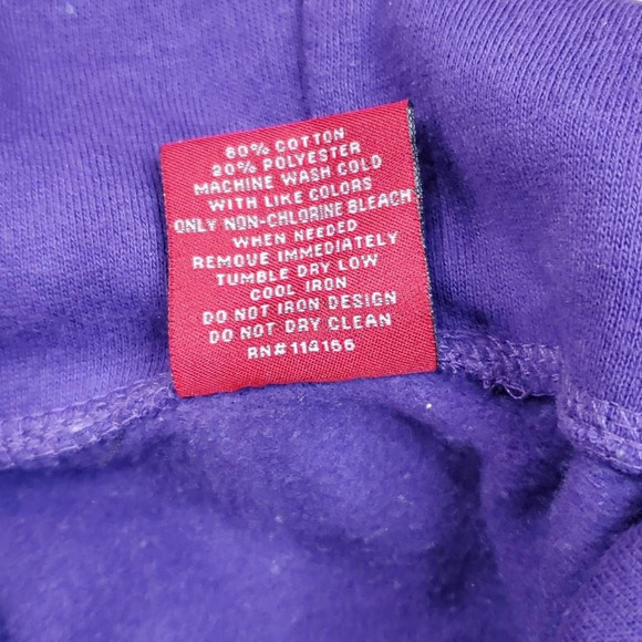 LSU Tigers Colosseum Mens Pullover Sweatshirt Gray Color Block Drawstring Size M - Picture 6 of 6